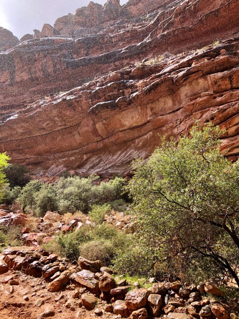 グランドキャニオンのオアシスへ 青緑の美しい滝を目指してハイキング アリゾナ 観光と旅行とハイキング情報