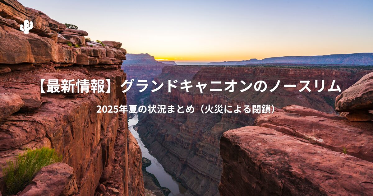 グランドキャニオン・ノースリムの絶景|2025年の火災による閉鎖・アクセス最新情報あり