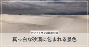 ホワイトサンズ国立公園のアイキャッチ画像｜むぎパンク