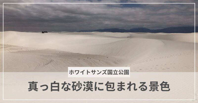 ホワイトサンズ国立公園のアイキャッチ画像|むぎパンク