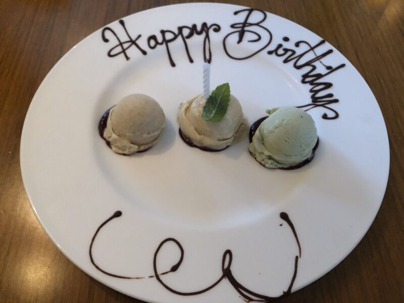 サンタフェのレストランマーティンのデザート