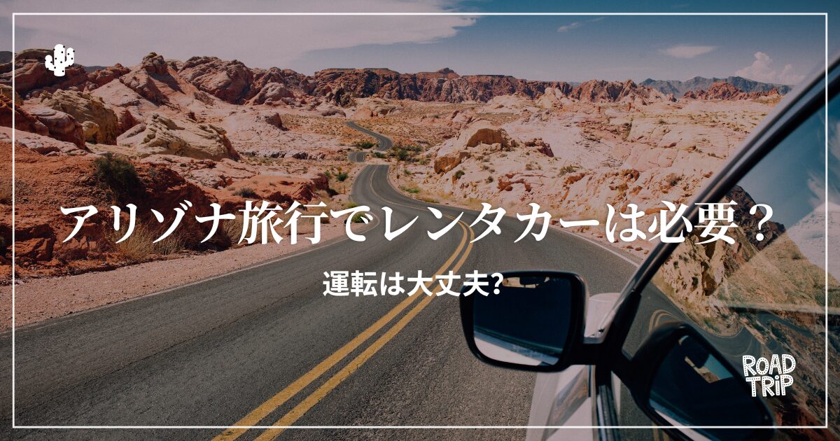 アリゾナ旅行でレンタカー